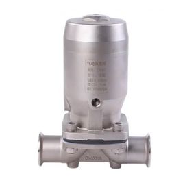El acero inoxidable de diafragma del grado higiénico manual/neumático de la válvula hizo