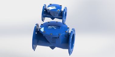 Válvula de control doble del agua del reborde con el disco de nylon del refuerzo de EPDM