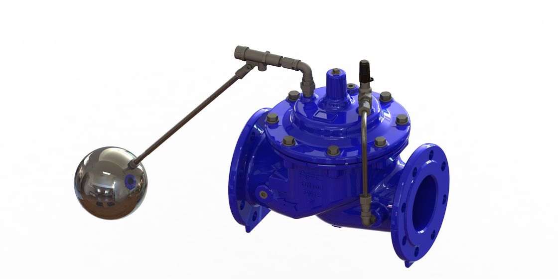 Válvula actuada flotador de modulación revestida de epoxy, válvula de flotador sin reducción en la sección de paso del nivel del agua