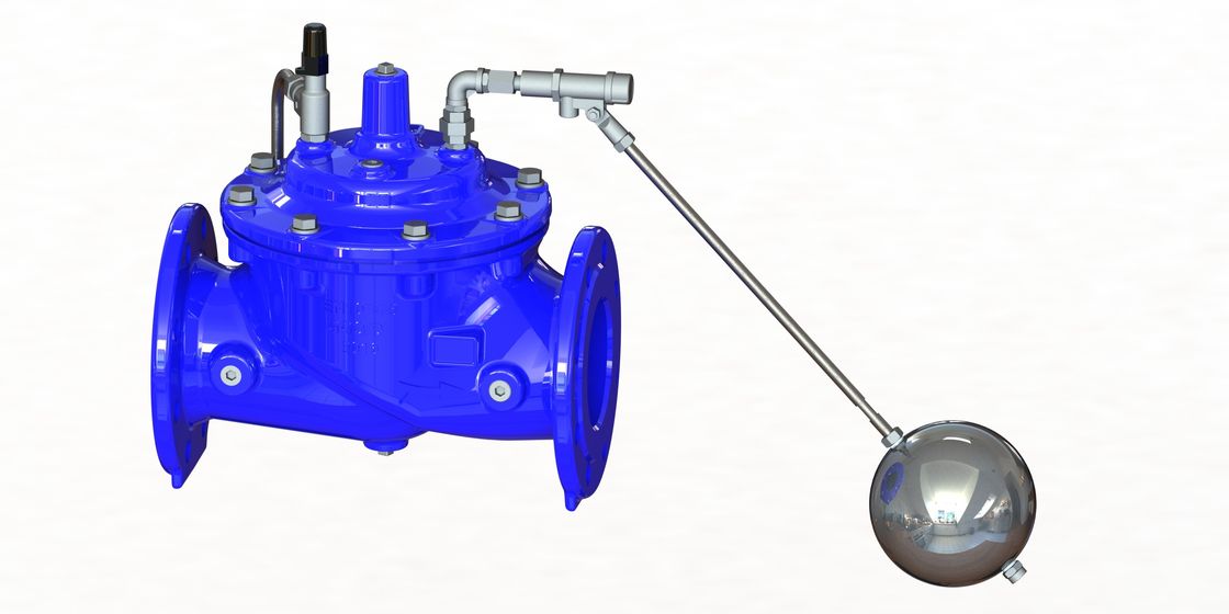 Válvula actuada flotador de modulación revestida de epoxy, válvula de flotador sin reducción en la sección de paso del nivel del agua