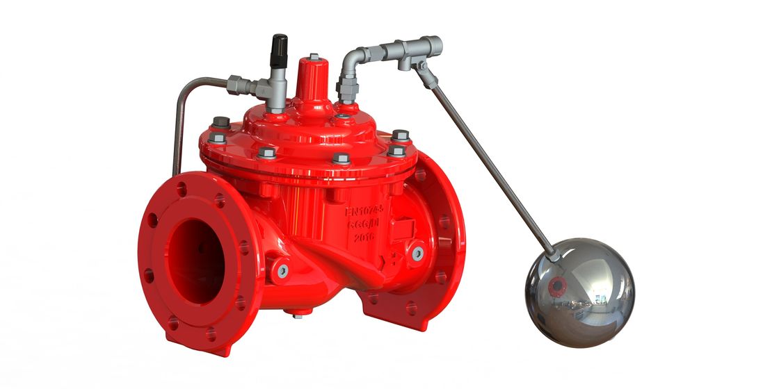 Válvula de flotador de acero inoxidable sin reducción en la sección de paso, válvula de flotador revestida de epoxy del agua