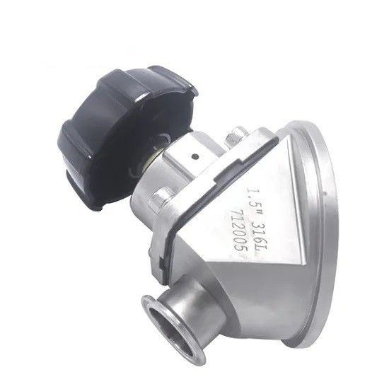 Válvula de control sanitaria de flujo del diafragma SS 304 316L hecha con la conexión de la unión
