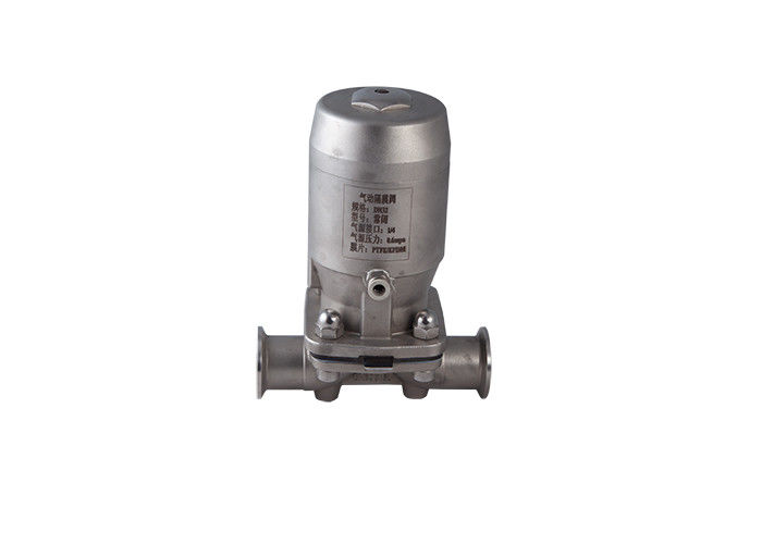 El acero inoxidable de diafragma del grado higiénico manual/neumático de la válvula hizo