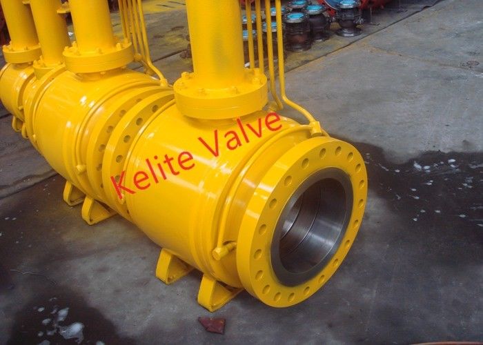 Vávula de bola completamente soldada con autógena industrial, vávula de bola de una pieza del diseño seguro del fuego