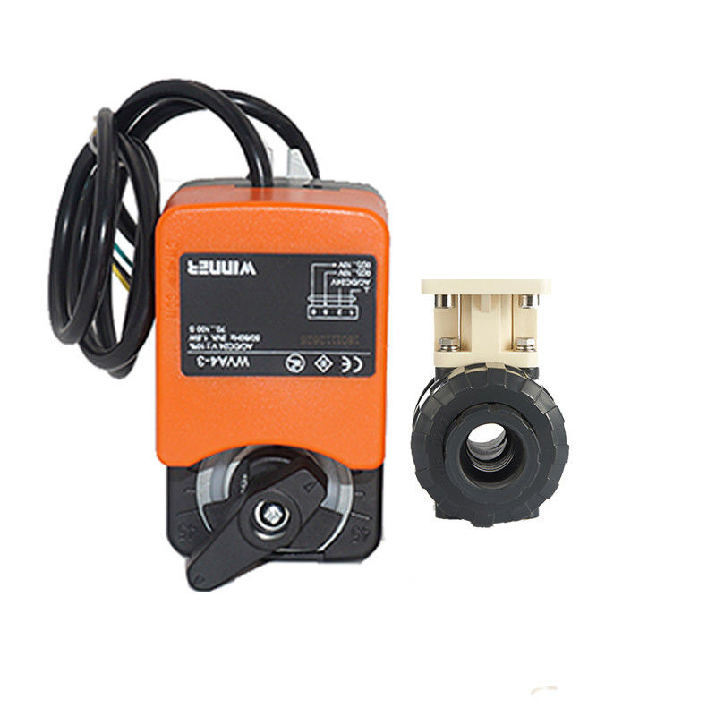 Válvula de control eléctrica de la corriente, vávula de bola plástica del control proporcional