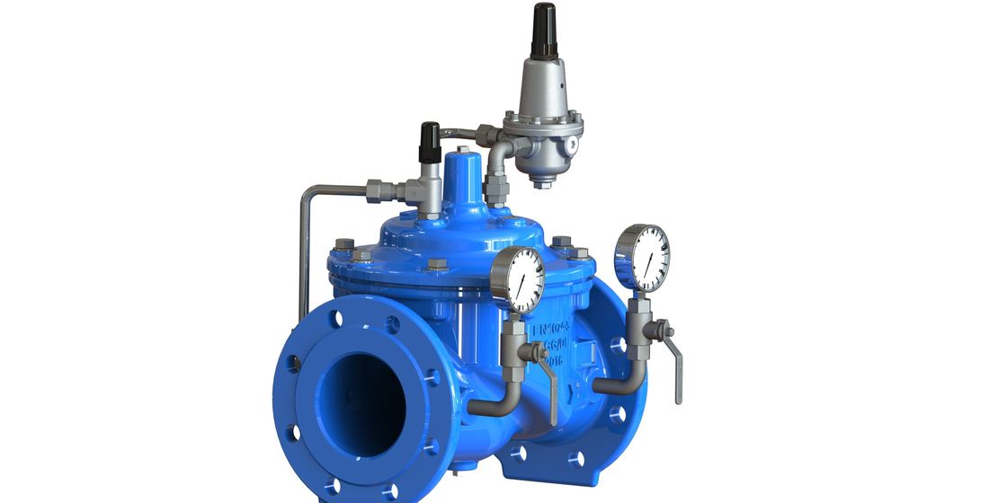 Válvula de control azul de presión de agua del color con el piloto de acero inoxidable de 2 maneras