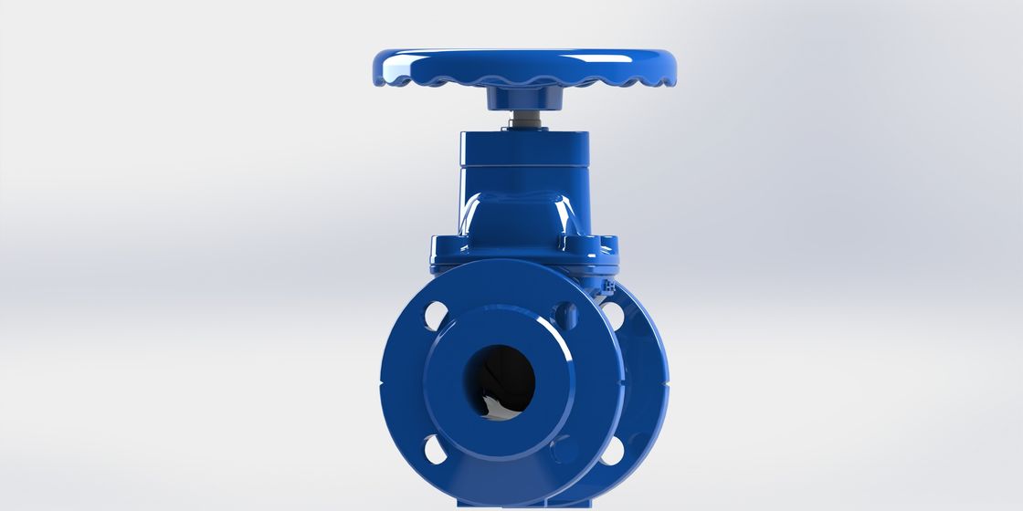 Válvula de puerta resistente de agua de la abrasión, válvula de puerta cuneiforme del hierro dúctil