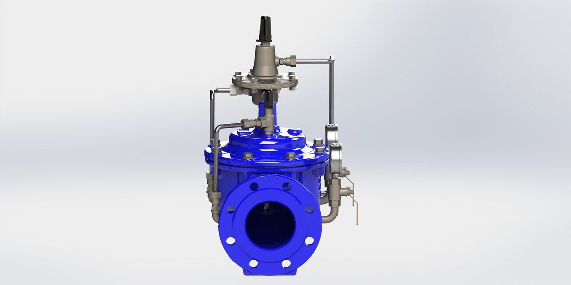 Válvula de control dúctil de líquido del hierro con el diafragma de nylon del refuerzo de EPDM