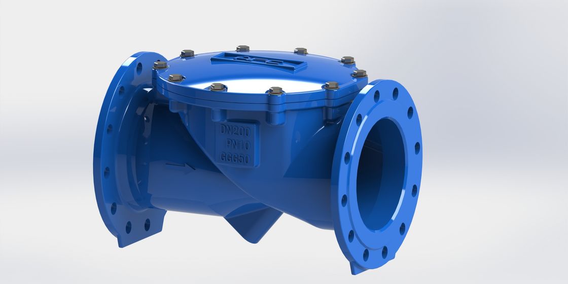 Válvula de control doble del agua del reborde con el disco de nylon del refuerzo de EPDM